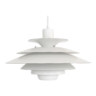 Multi layered pendant light by Kurt Wiborg for Jeka Metaltryk. Denmark 1970s