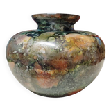 Vase en verre laqué