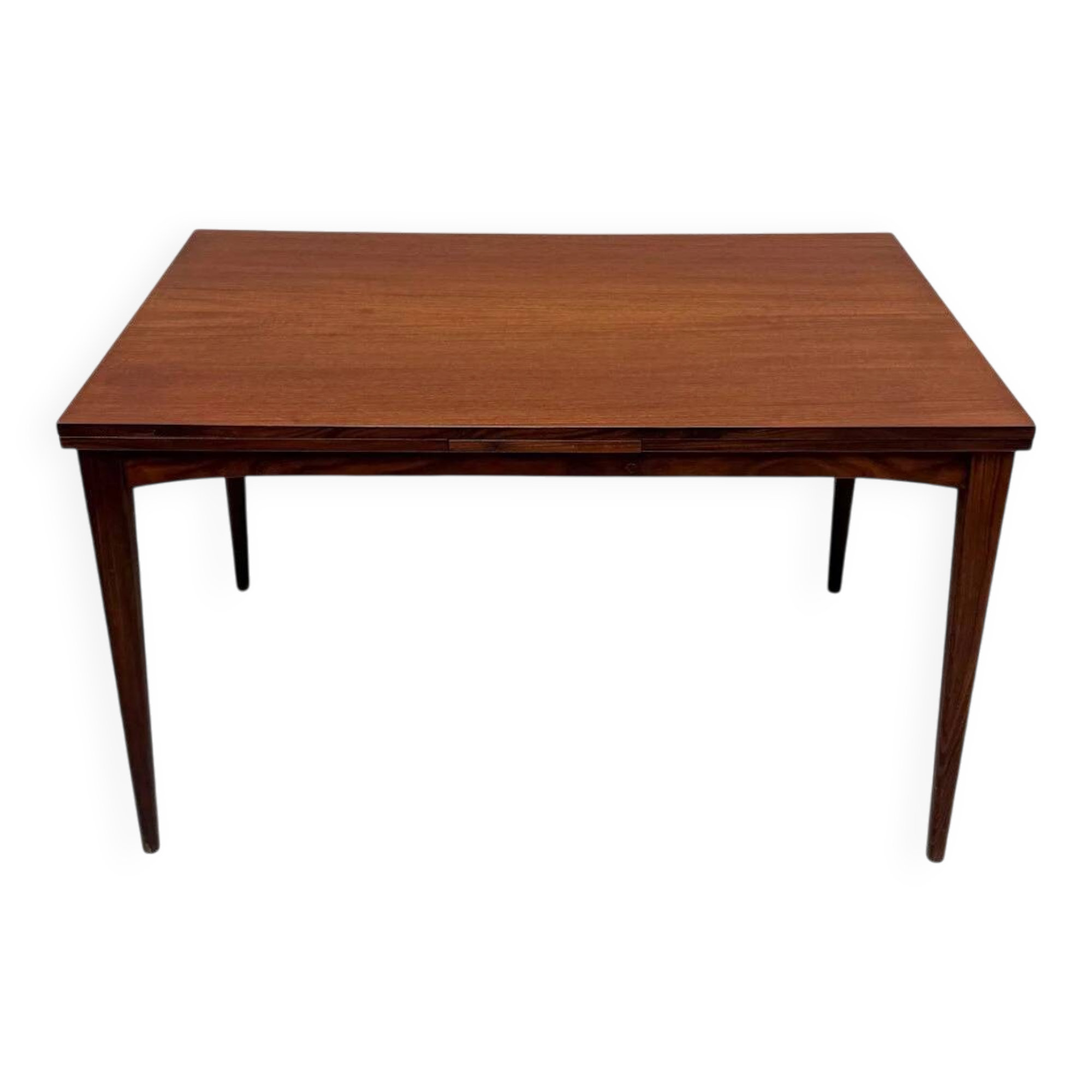 1960s Scandinavian teak mid-century extendable dining table