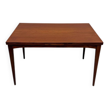 Table à manger extensible en teck scandinave des années 1960.