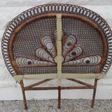 Peacock rattan bed tete