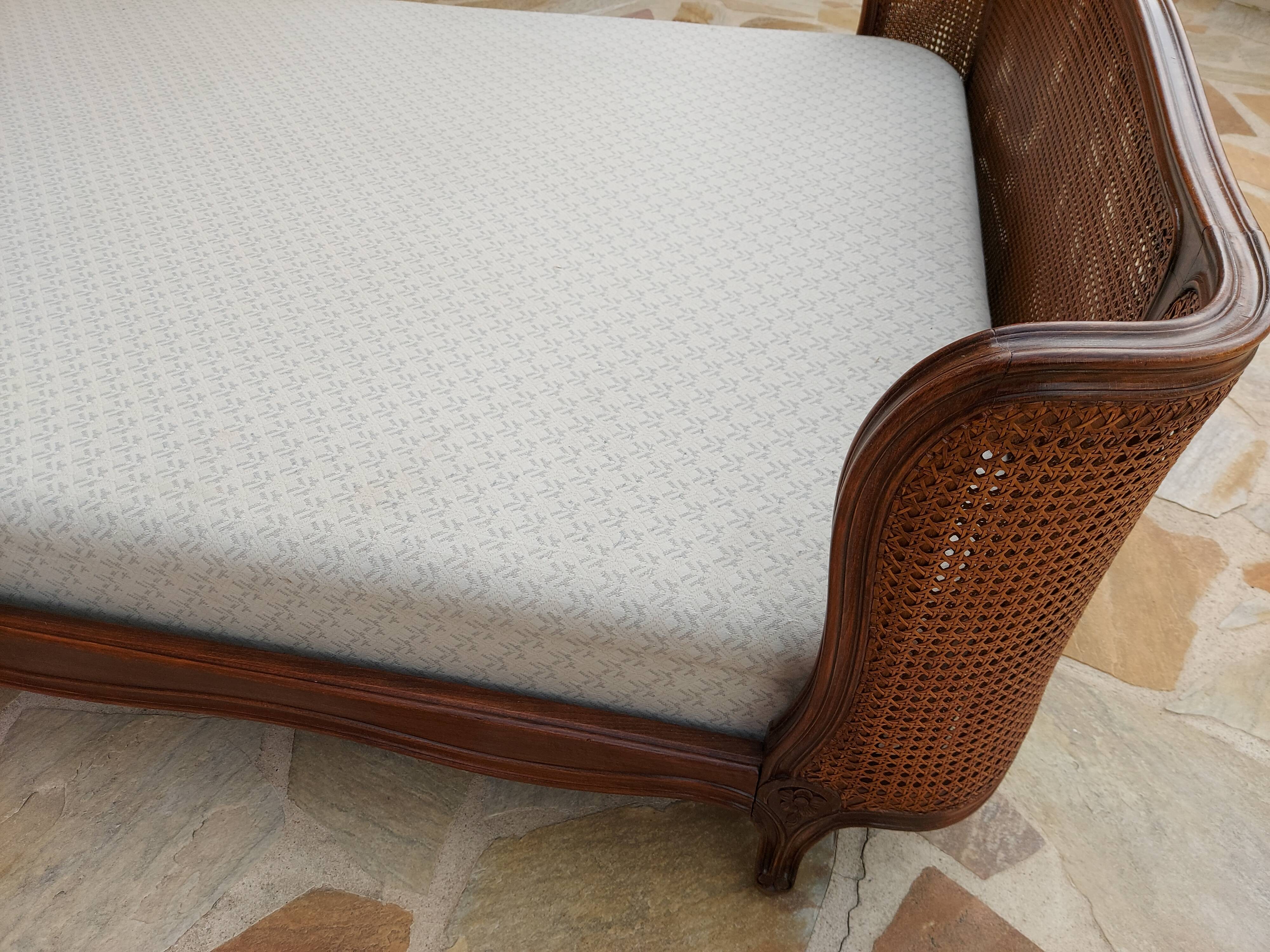 Lit corbeille cannage style Louis XV début XXeme