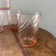 Vintage set of 4 Rosaline water glasses.