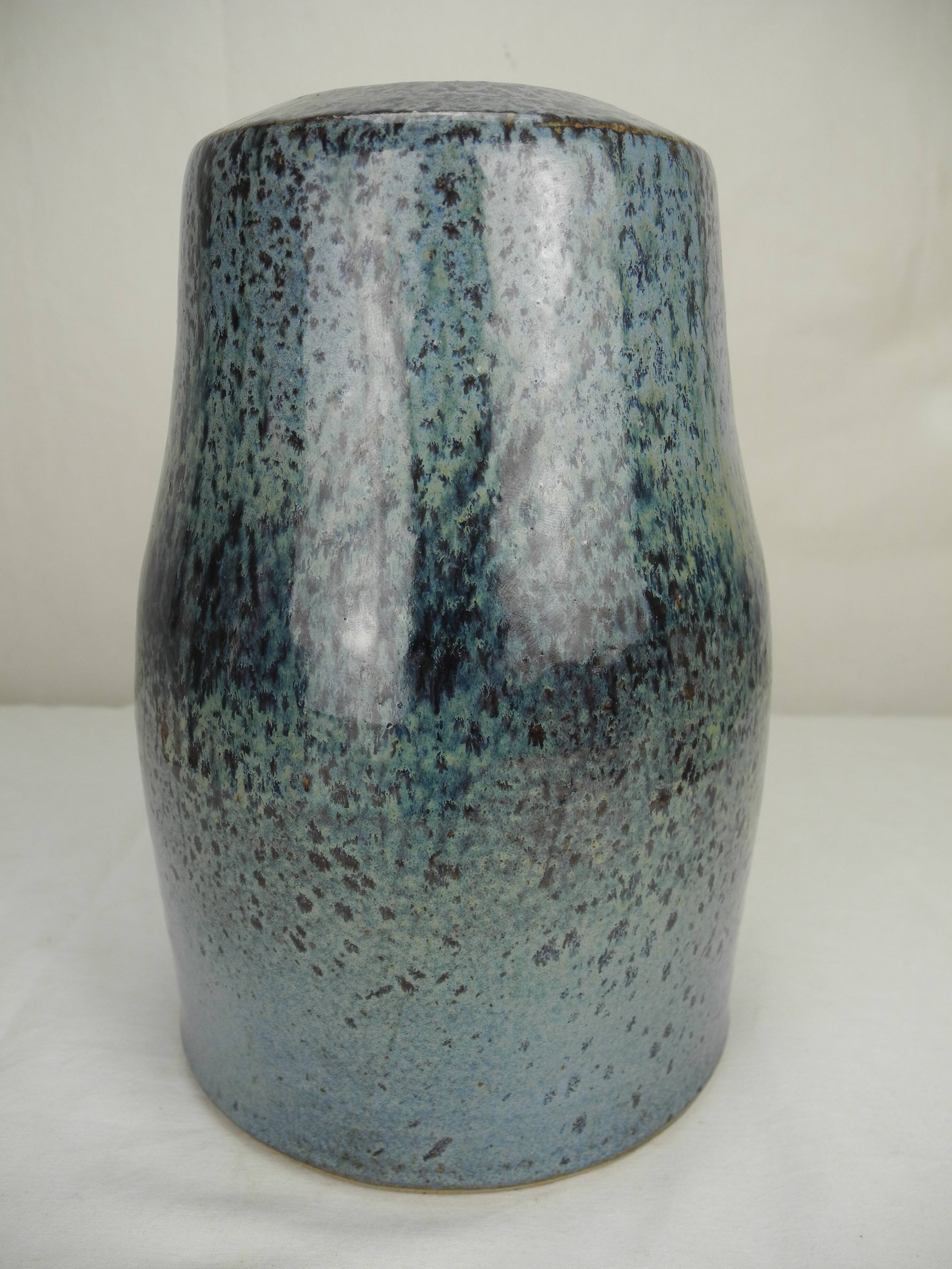 old ceramic vase Jean Yves Lemonnier vintage decor French ceramic Keramik