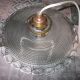 Glass hanging lamp of the 50s