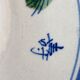 Large Vintage Hand-Painted Plate "Rooster and Foliage"