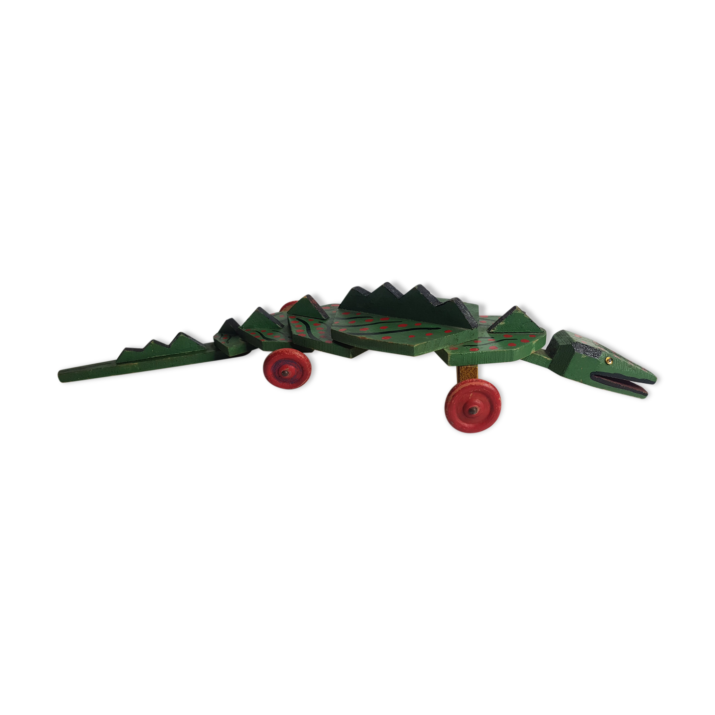 Old toy to shoot, dragon articulated 60 cm, 1900-1930s