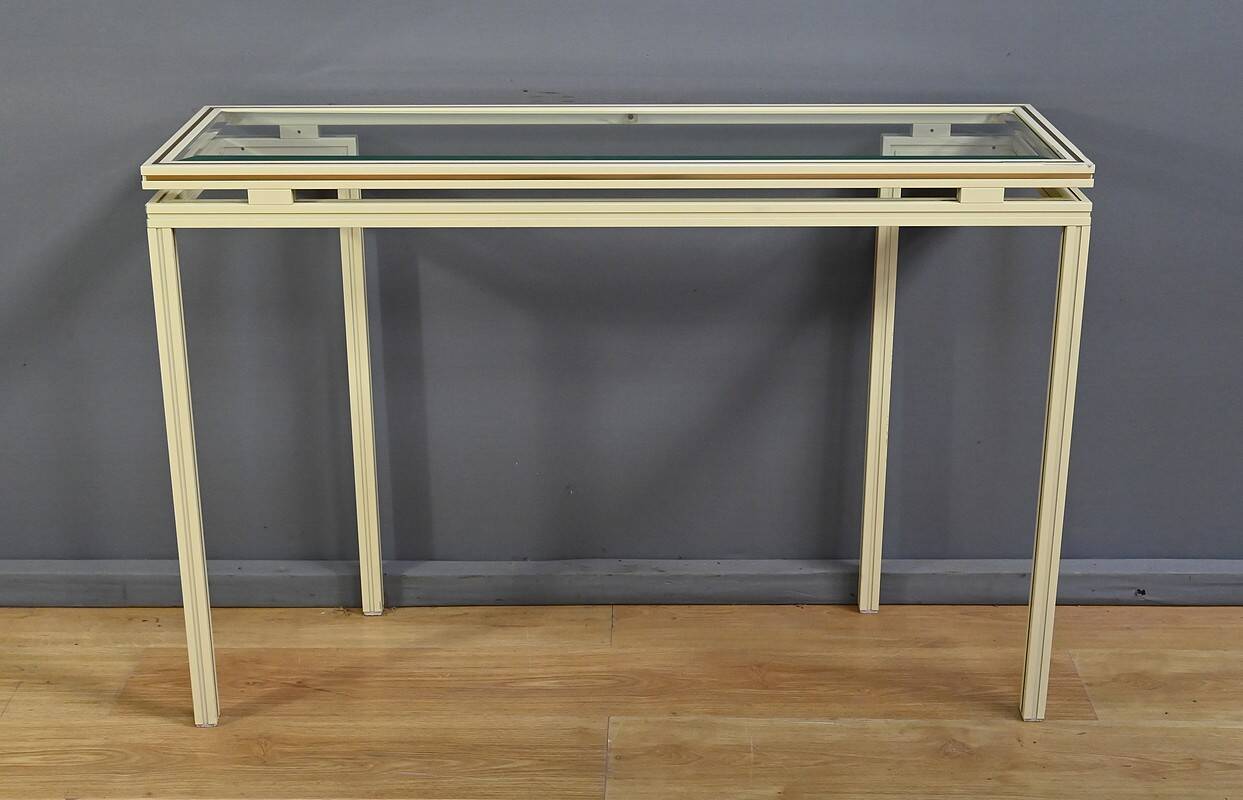 Ensemble Miroir & Console, signés Pierre Vandel – 1970