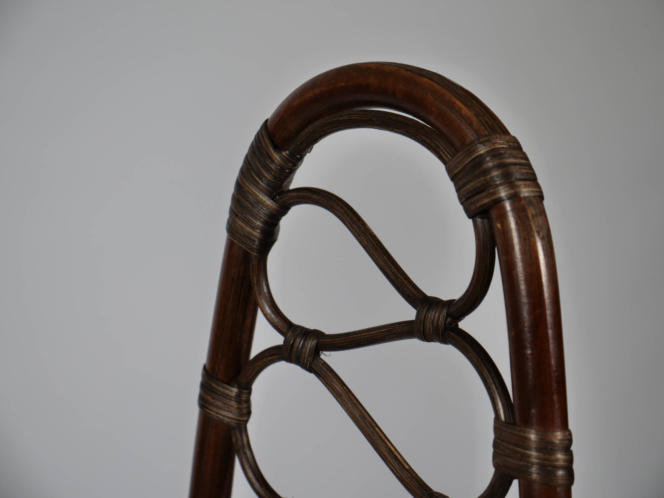 Chaise Haute en Bambou par Dirk Van Sliedrecht pour Rohe Noordwolde, 1950s