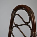 Chaise Haute en Bambou par Dirk Van Sliedrecht pour Rohe Noordwolde, 1950s