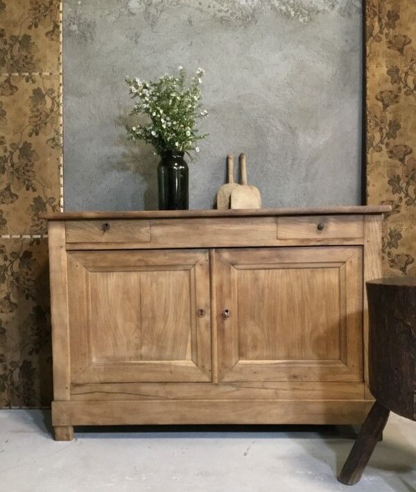 Raw wood sideboard
