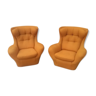 Steiner pair of vintage armchairs