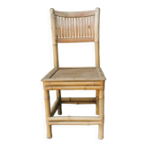 Chaise d'enfant vintage en rotin
