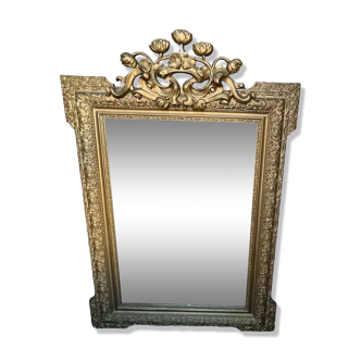Golden antique mirror