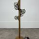 Temde Leuchten brutalist floor lamp, wood, 1970s