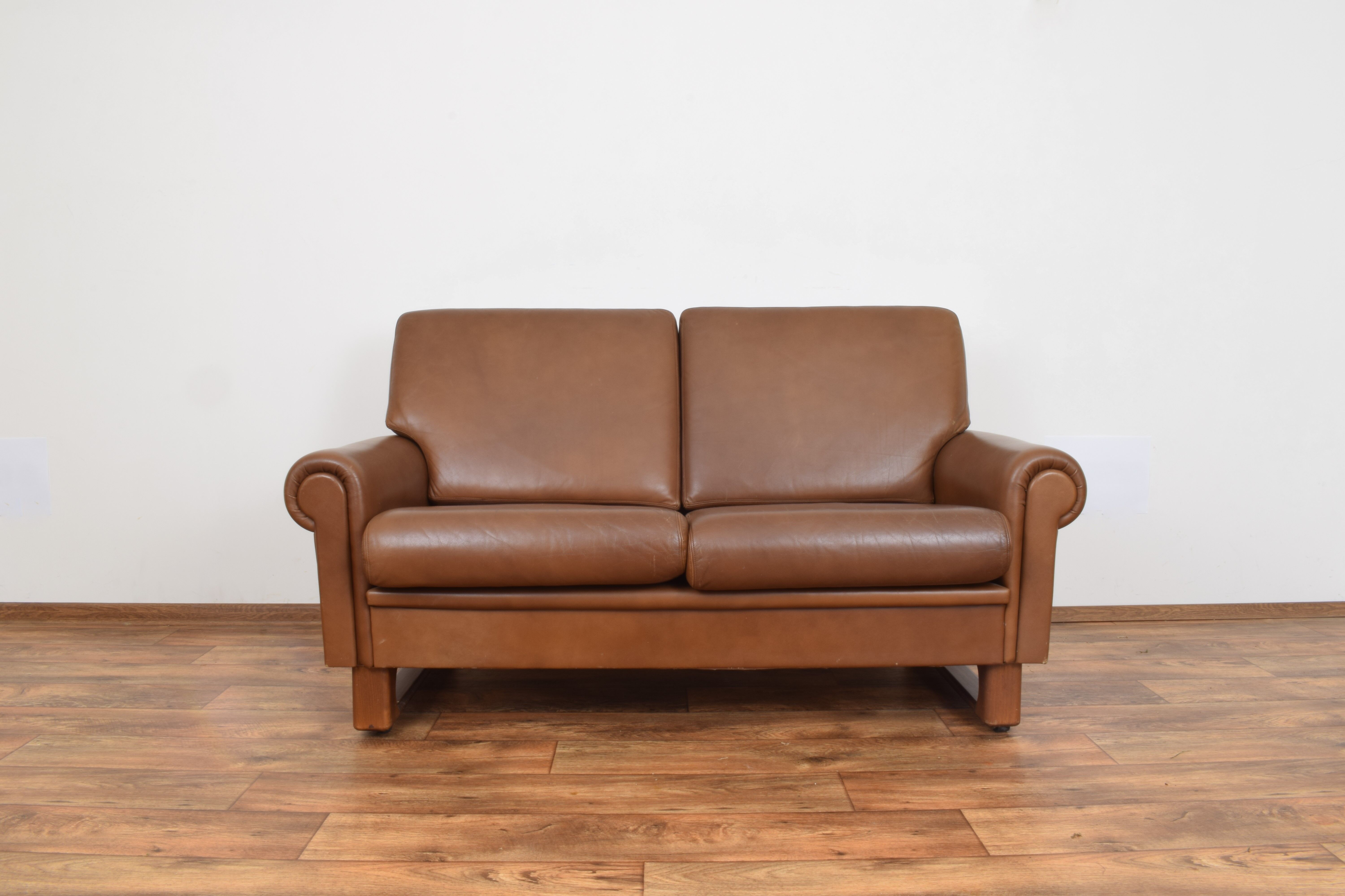 Mid-Century Danish Leather Sofa, 1960s