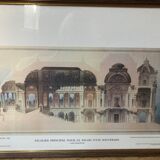 Framed architectural litho