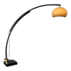 Wooden arc floor lamp circa 1970
