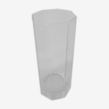 Vase en verre octogonal