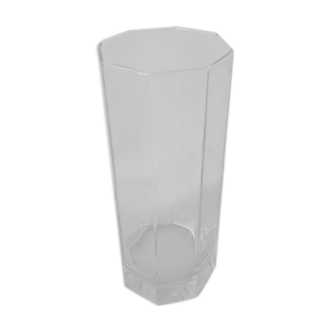 Vase en verre octogonal