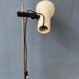 Small white mid-century floor lamp