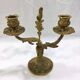 Pair of candelabra bronze rocaille