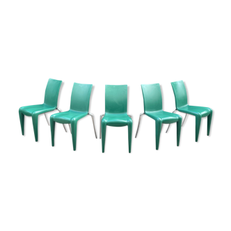 5 chaises Louis 20 par Philippe Starck pour Vitra