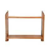 Brutalist wall shelf in solid pine