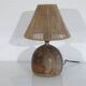 Stoneware and rope table lamp 1960