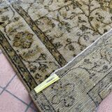 Tapis artisanal turque jaune