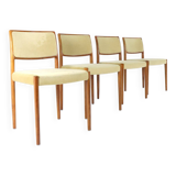 Set of 4 Niels O Möller model 80 chairs vintage danish design