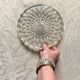Old glass table mat