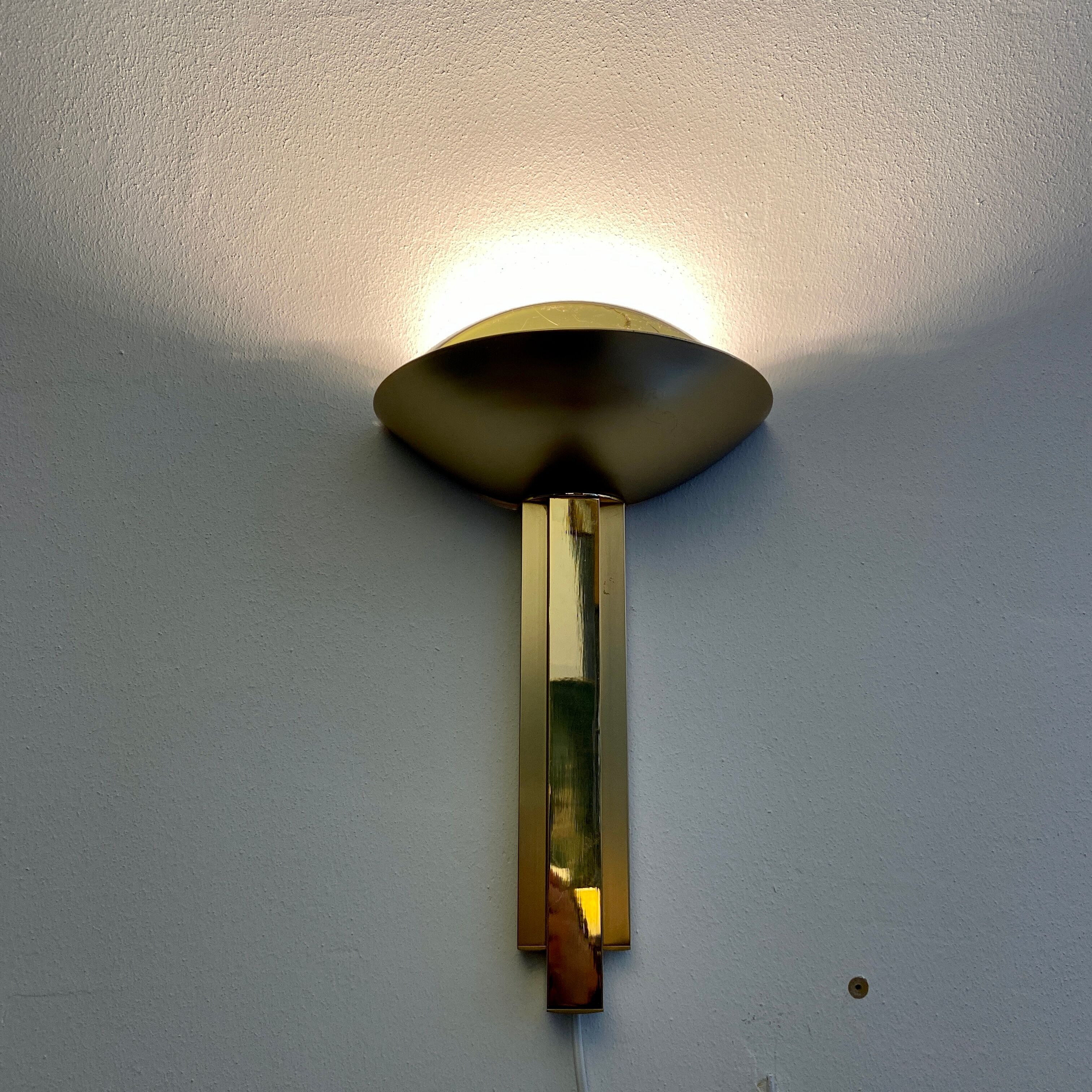 Half moon applied in Italian brass 1975
