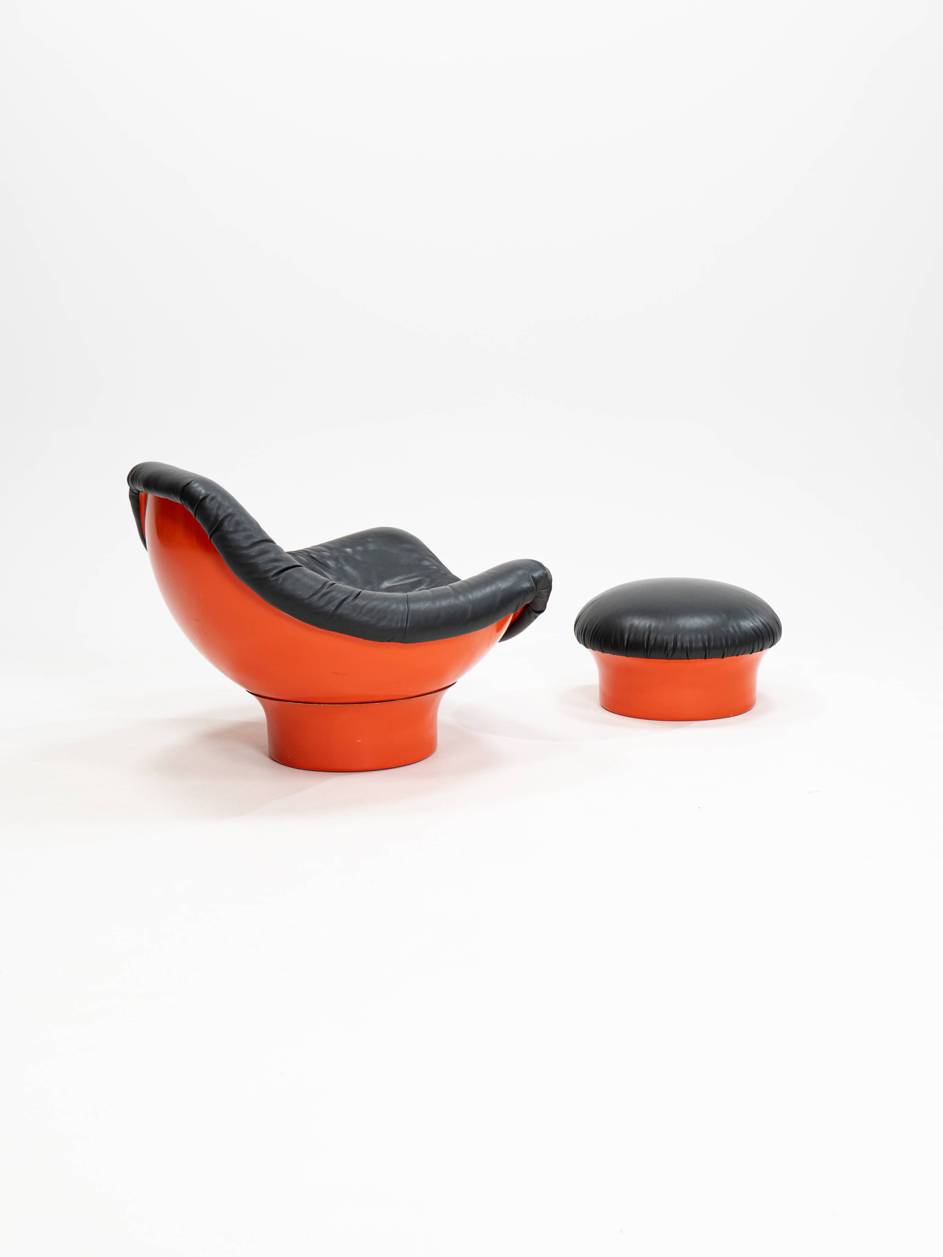 Fauteuils Rodica de Mario Brunu pour Comfort, Italie, années 1960, lot de 2