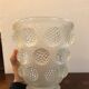 Vintage Verlys glass vase with cabochons