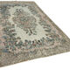 Hand-Knotted Antique Oriental 1970s 180 cm x 294 cm Blue Carpet