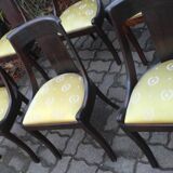 6 empire mahogany gondola chairs