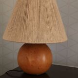 Wooden lamp with rope lampshade 400mm
