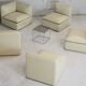 Set of 5 leather armchairs, France 80