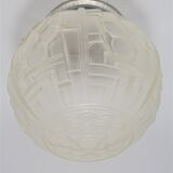 Art Deco globe ceiling lamp