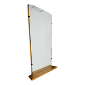 Mirror with wooden shelf, 1960s, vintage