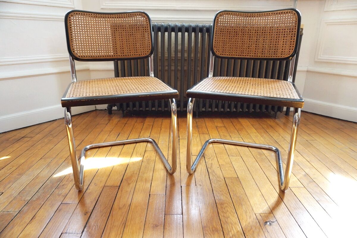 Pair of Cesca B32 chairs by Marcel Breuer