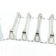 12 silver-plated metal knife rests in empire style