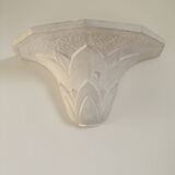 Pair of plaster wall sconces, palmette decoration, 20th century