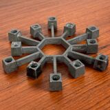 Brutalist Danish candlestick in cast iron from the mid-century by Jens H. Quistgaard for Paro, 1960s.