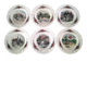 6 Sarreguemines earthenware dessert plates Model Obernai