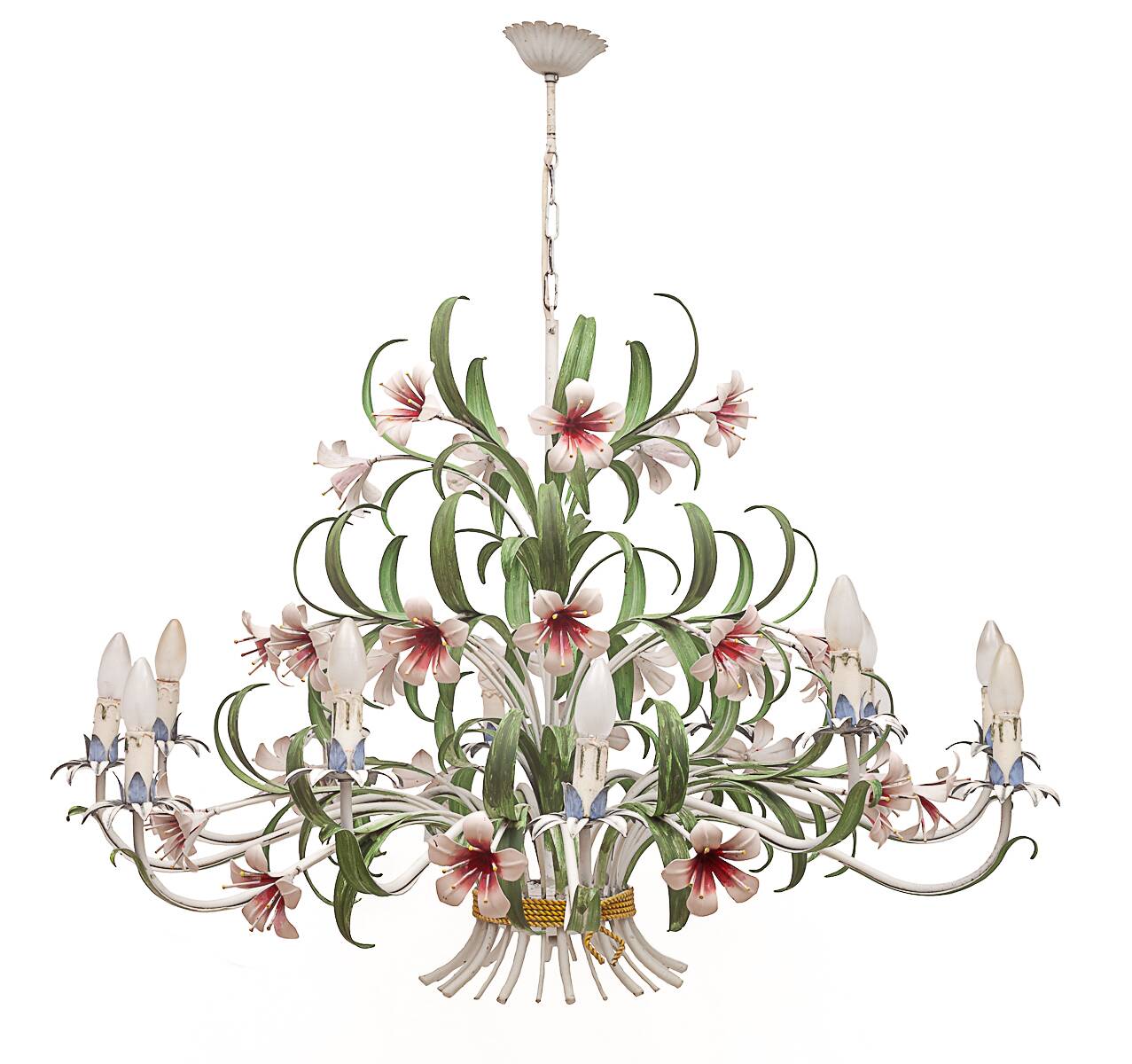 Florentine chandelier with 12 lights