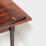 Oval extendable drop-leaf dining table, conference table made of high quality brazilian rio rosewood