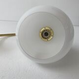 Old vintage curve opal wall lamp