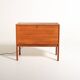 Teak Bar Cabinet with Drop-Down Door, Scandinavia, 1960s